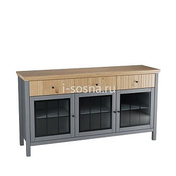 Тумба Сканди со стеклянными дверями 33СТЧ