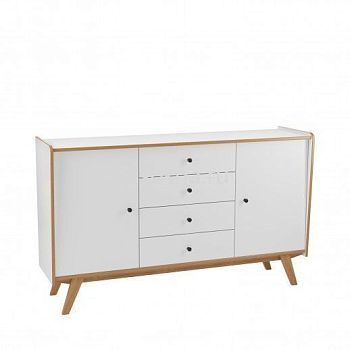 Тумба Винтаж с 2 дверьми и 4 ящиками