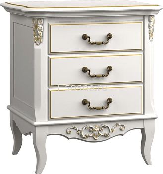 Прикроватная тумба Французский Прованс с 3 ящиками