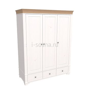 Шкаф 3х дверный Бейли с глухими дверями