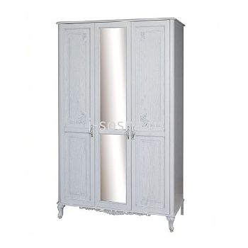 Шкаф для одежды 3-дверный Флорентина с зеркалом БМ2.851.1.03-01