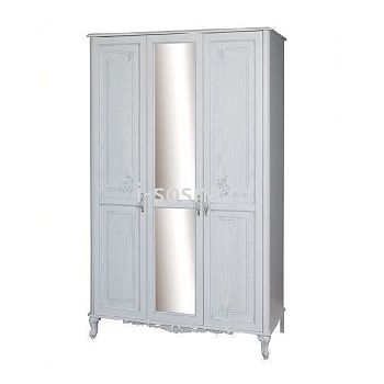 Шкаф для одежды 3-дверный Флорентина с зеркалом БМ2.851.1.03-01