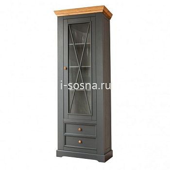 Шкаф для посуды Форест Графит (узкий) 1 дверь и 2 ящика