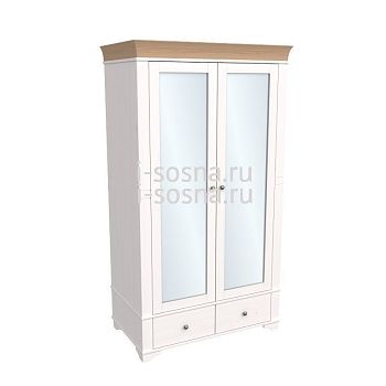 Шкаф 2х дверный с зеркальными дверями Бейли