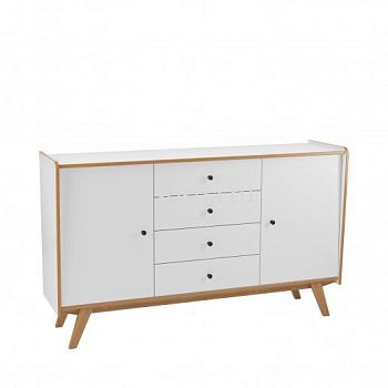 Тумба Винтаж с 2 дверьми и 4 ящиками