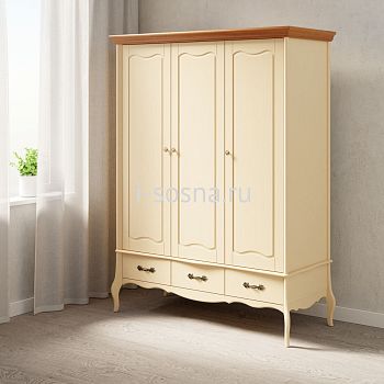 Шкаф 3х дв. Лебо с глухими дверями 