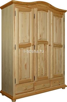 Шкаф 3-дверный Лотос БМ2.701.1.44(2191) с ящиками