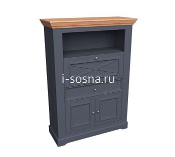 Комод Форест Графит 3 двери и 1 ящик