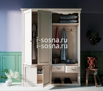 Прихожая "Леонтина" с двустворчатым шкафом ST9361