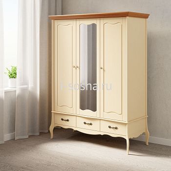 Шкаф 3х дверный с зеркалом Лебо