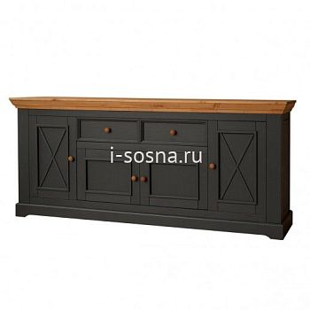 Комод Форест Графит 4 двери и 2 ящика