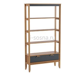 Стеллаж Бридж сквозной широкий с 1 ящиком