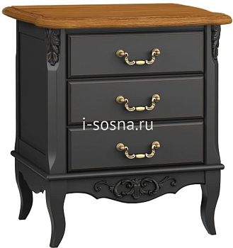 Прикроватная тумба Прованс Wood с 3 ящиками