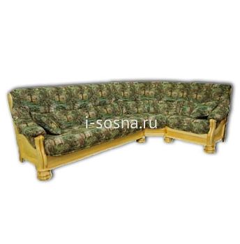 Угловой диван Цезарь ЗУ1 из массива сосны в гобелене