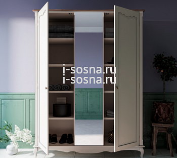 Шкаф для одежды Леонтина 2х.ств. с зеркалом ST9327Z