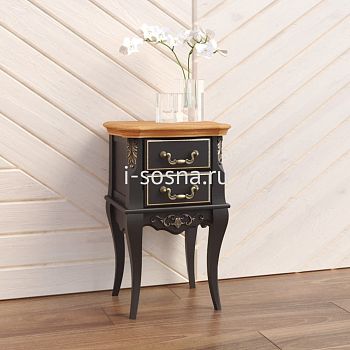 Узкая тумба Прованс Wood с 2 ящиками