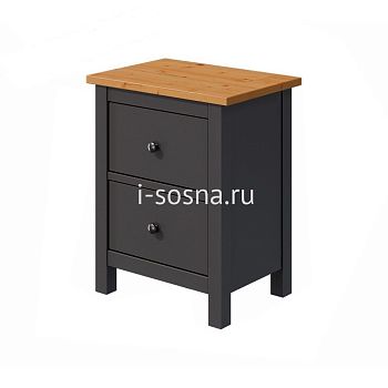 Тумба прикроватная с 2 ящиками Хемнэс HEMNES