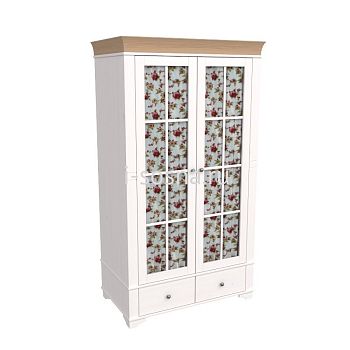 Шкаф 2-дверный со стеклянными дверями Бейли