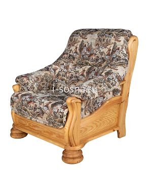 Кресло Цезарь из массива сосны в гобелене