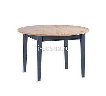 Стол обеденный раскладной круглый Форест Графит 90/125 