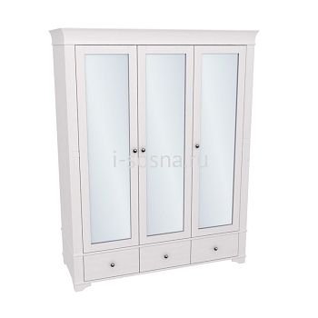 Шкаф 3х дверный с зеркальными дверями Бейли